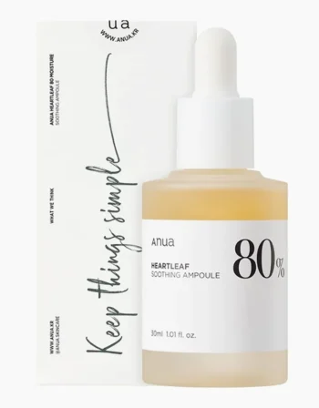 آمپول تسکین دهنده و مرطوب کننده آنوا HEARTLEAF 80% MOISTURE SOOTHING AMPOULE