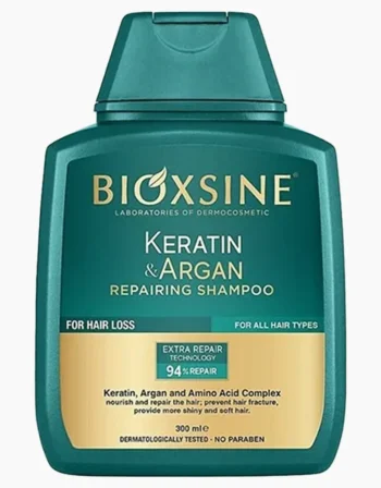 شامپو ترمیم کننده و ضد ریزش مو بیوکسین سبز BIOXCIN حجم 300 میل