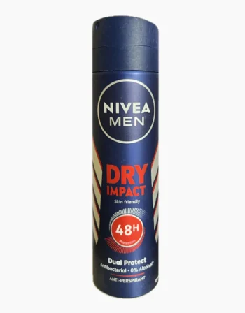 اسپری ضد تعریق مردانه 48h نیوا NIVEA مدل DRY IMPACT | حجم 200 میل