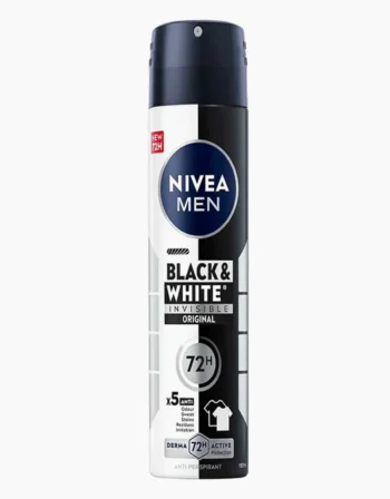 اسپری ضد تعریق مردانه نیوا NIVEA مدل BLACK & WHITE INVISIBLE ORIGINAL