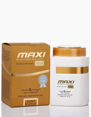 ماسک مو مکسی سری Brazilian keratin مدل GOLD | حجم 1000 میل