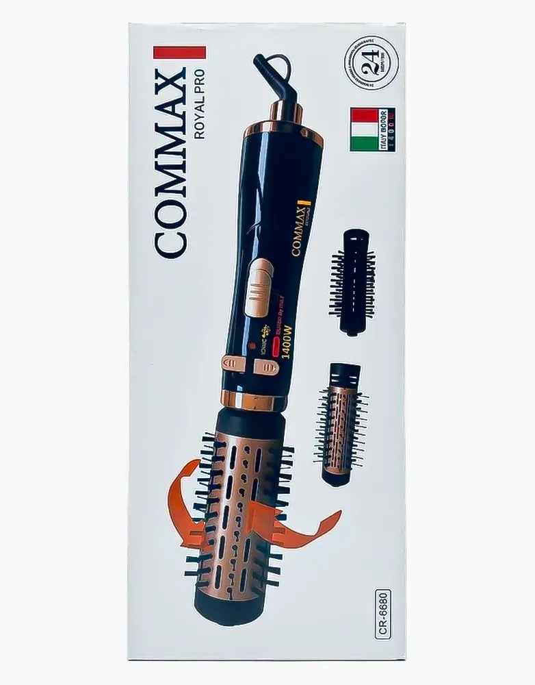 سشوار برس‌دار چرخشی کومکس مدل CR-6680 توان 1400 وات